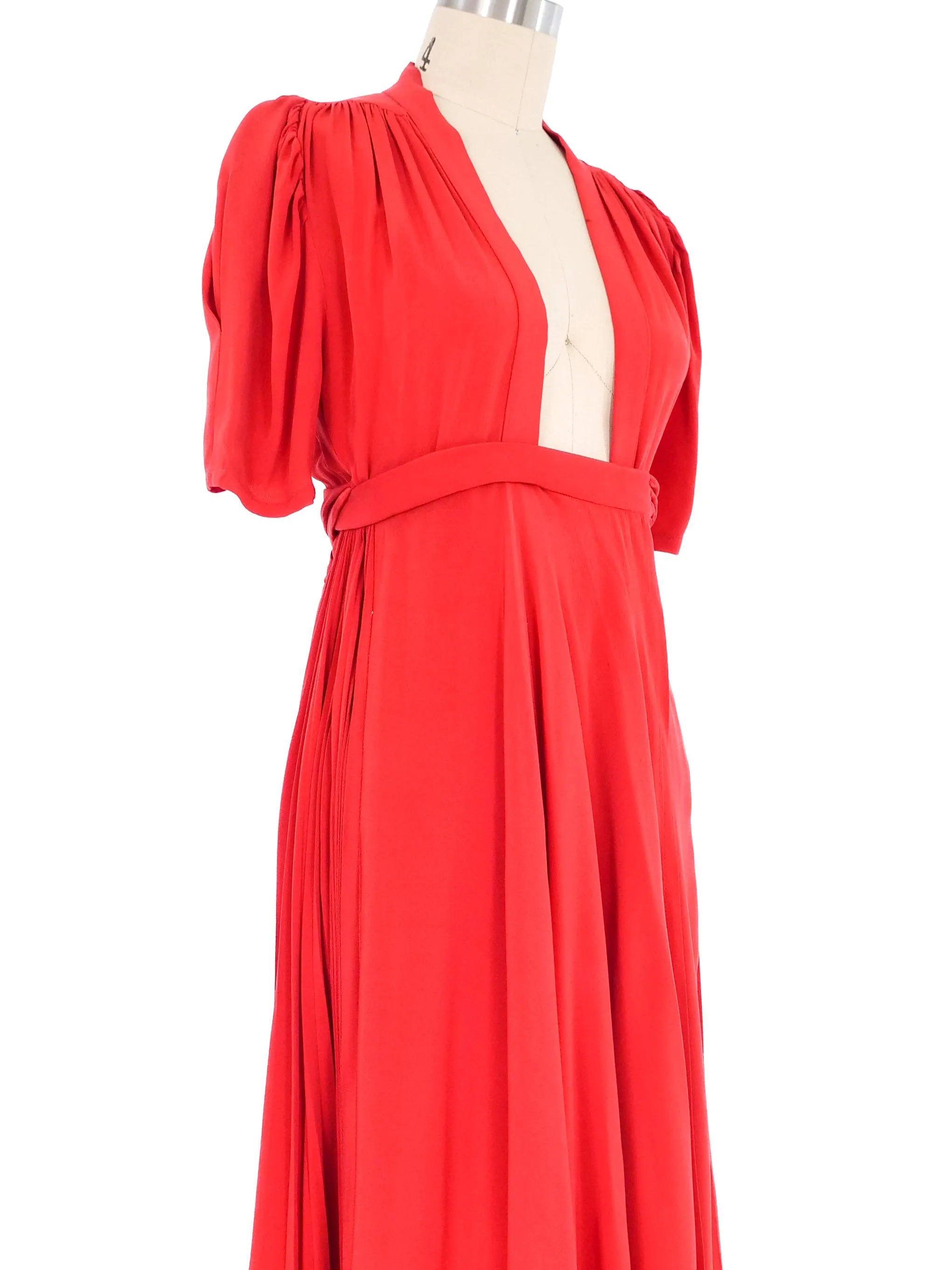 1970s Quorum Ossie Clark Bridget Wrap Dress