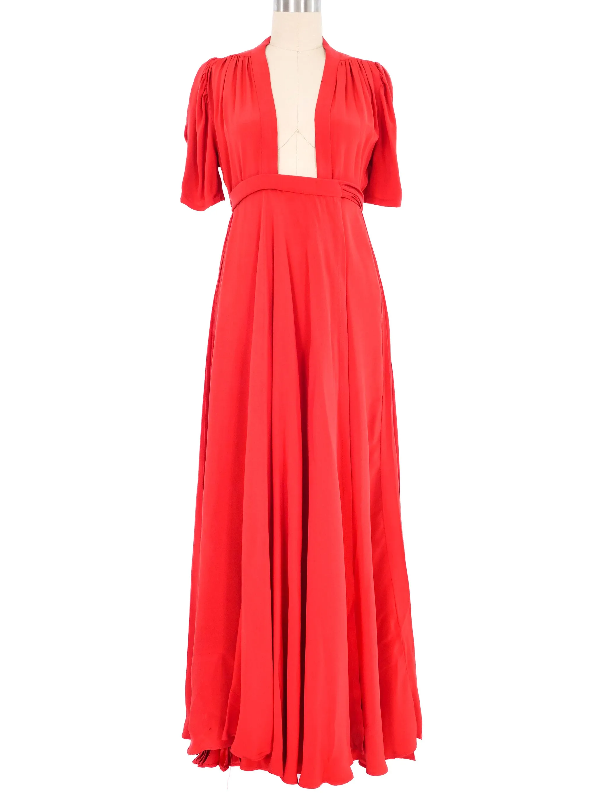 1970s Quorum Ossie Clark Bridget Wrap Dress