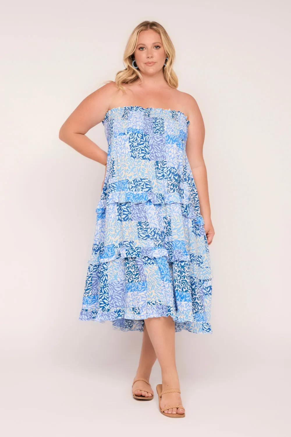 Aaliyah Frill Skirt in Salty Seas