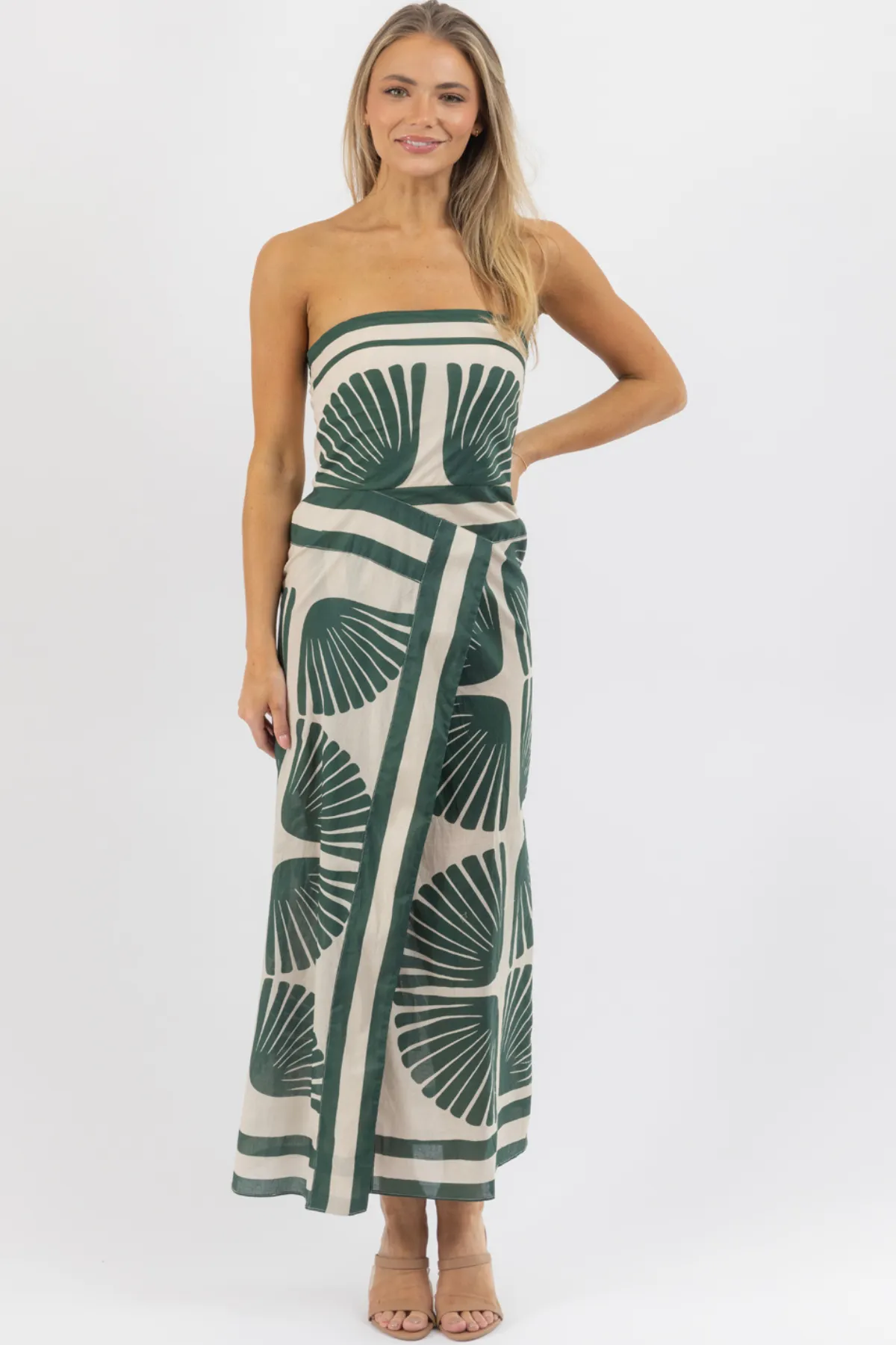 ABACO GREEN MIDI DRESS