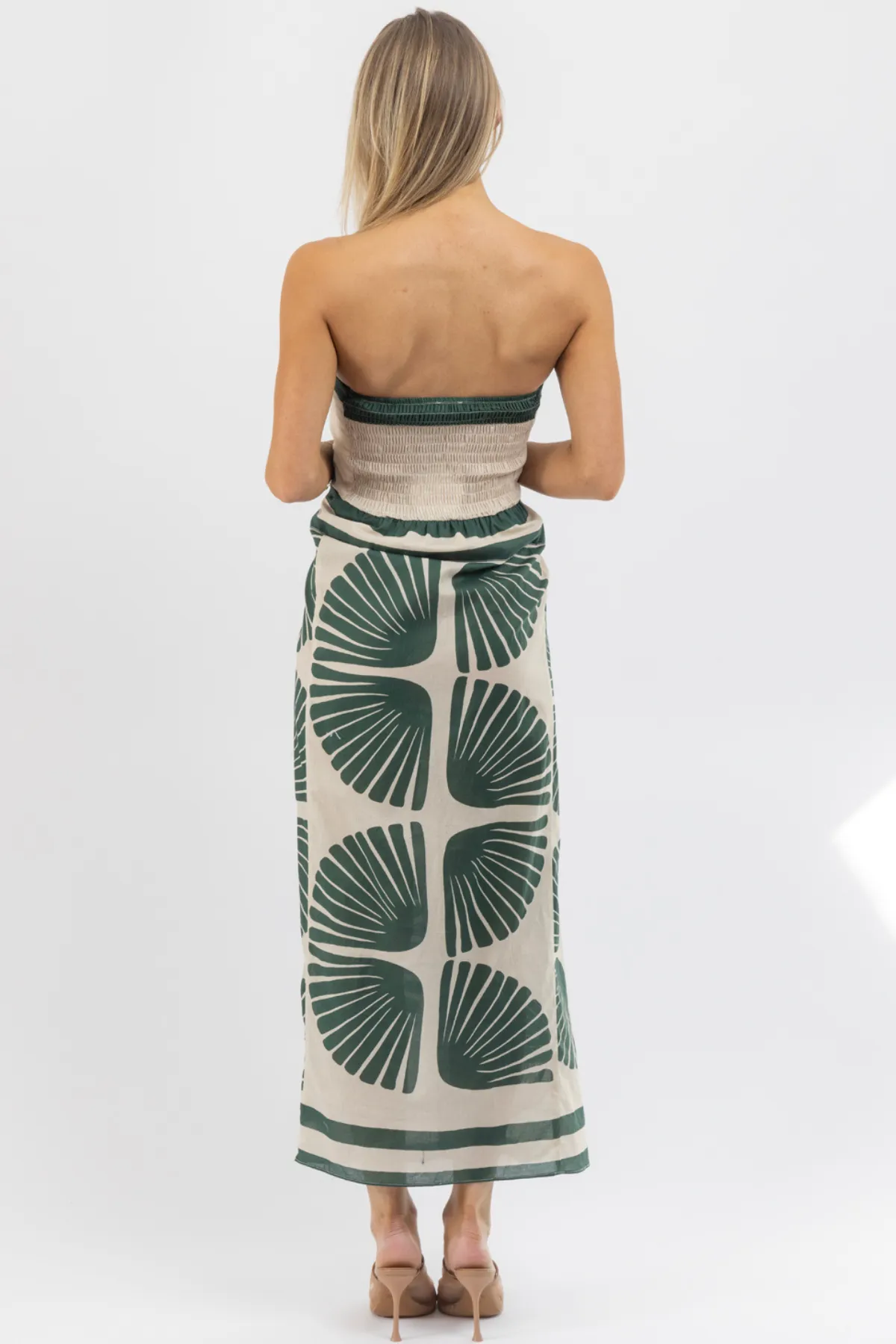 ABACO GREEN MIDI DRESS