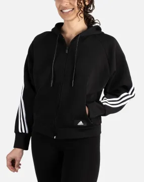 Adidas WRAPPED 3-STRIPES FULL-ZIP HOODIE