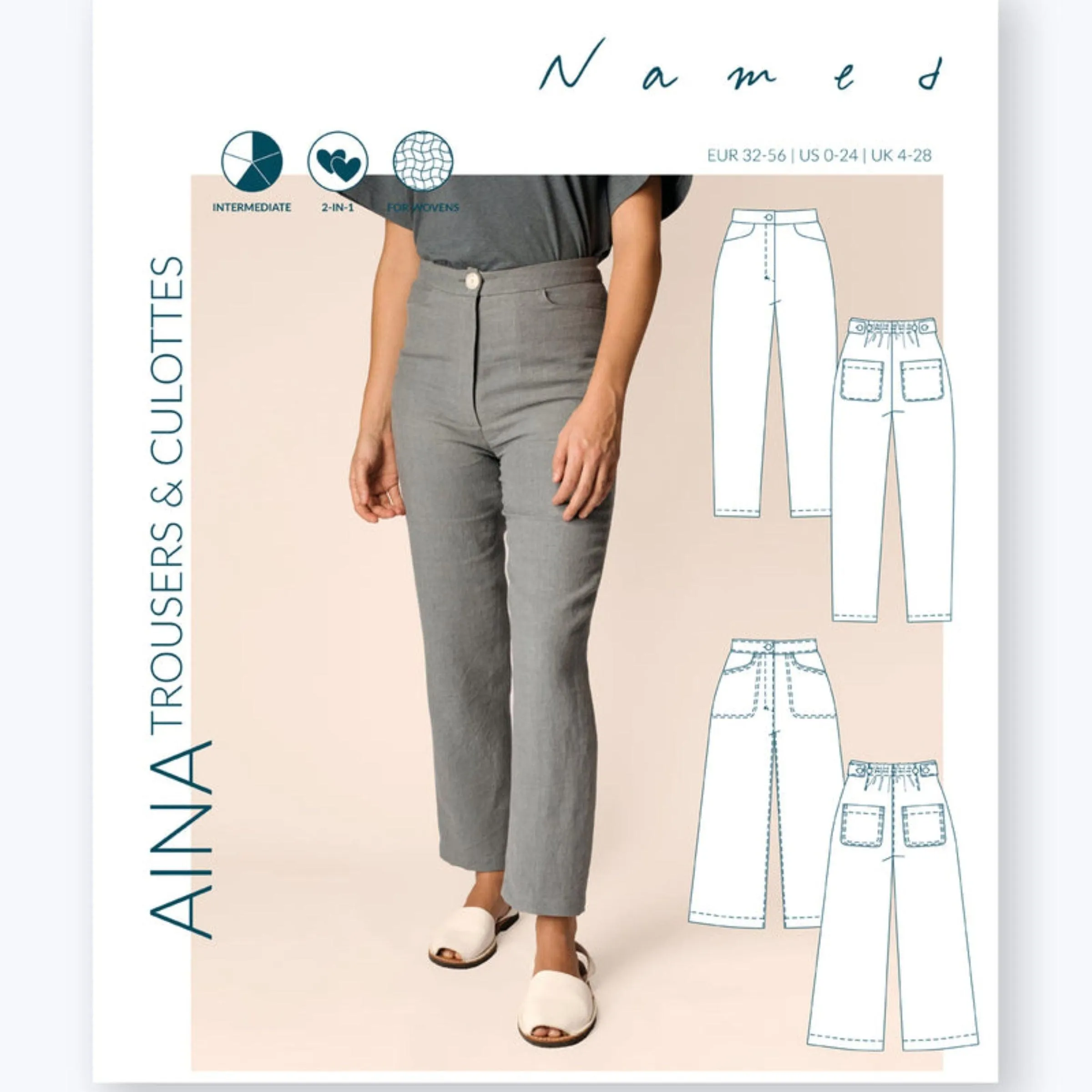 Aina Trousers & Culottes Pattern