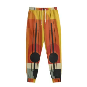 All-Over Print Men's Sweatpants With Waistband237 multicolored, abstract, print