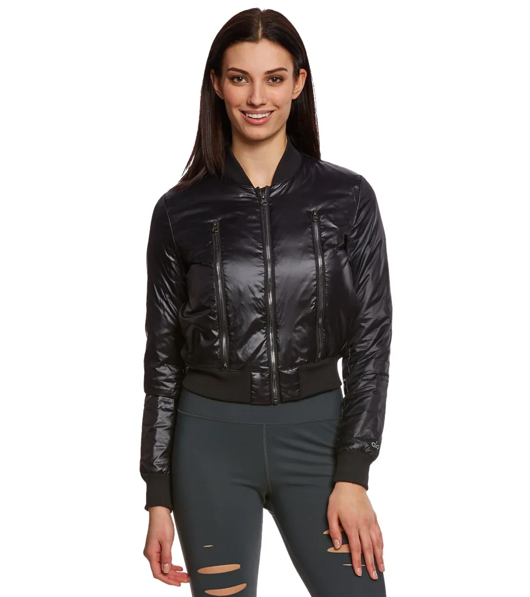 Alo Yoga Off Duty Bomber Workout Jacket