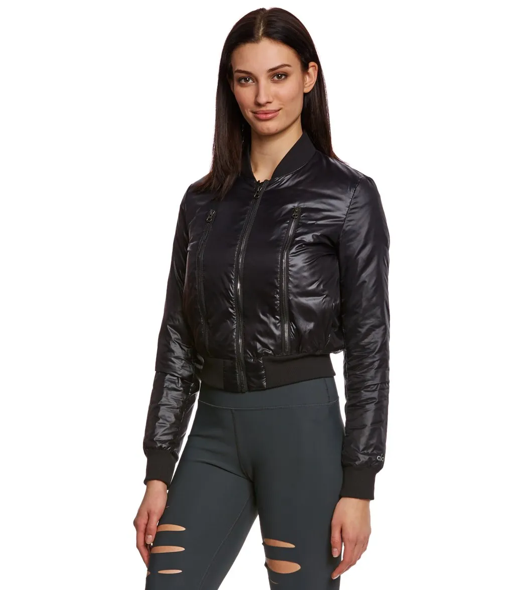 Alo Yoga Off Duty Bomber Workout Jacket