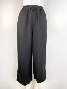 Alpha 60 Black Linen Blend Culottes - AU 6 / 8