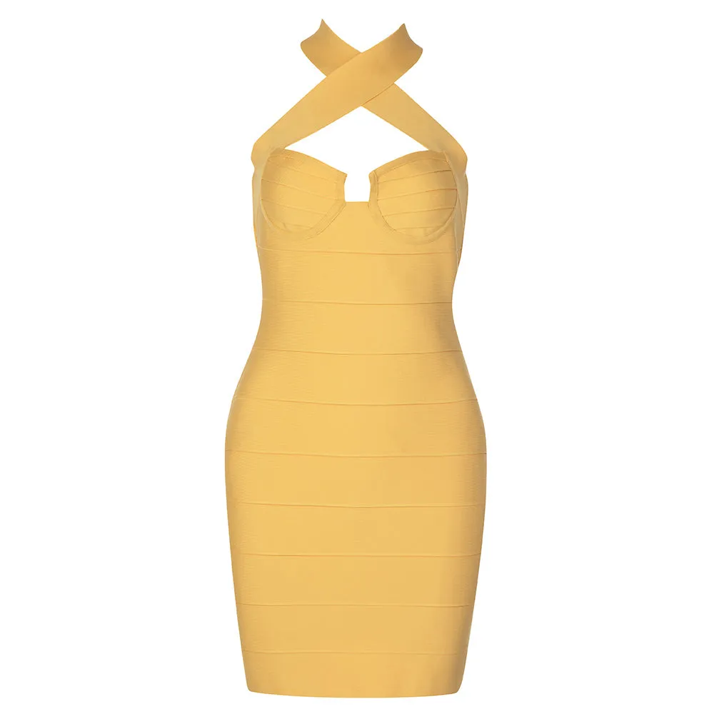 Backless Bodycon Mini Dress
