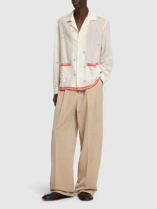 Baziszt   Embroidered cotton shirt 