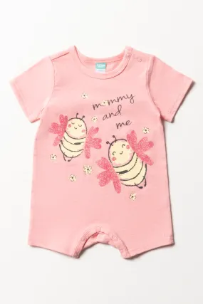Bee Romper Pink