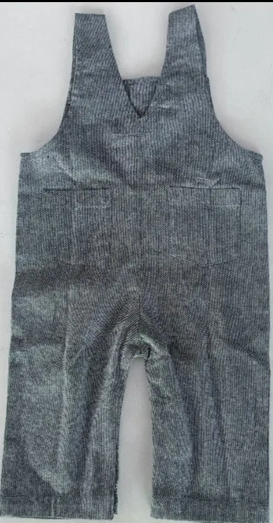 Black Chambray Boys Infant Overall