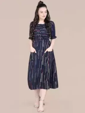 Blue casual Dress