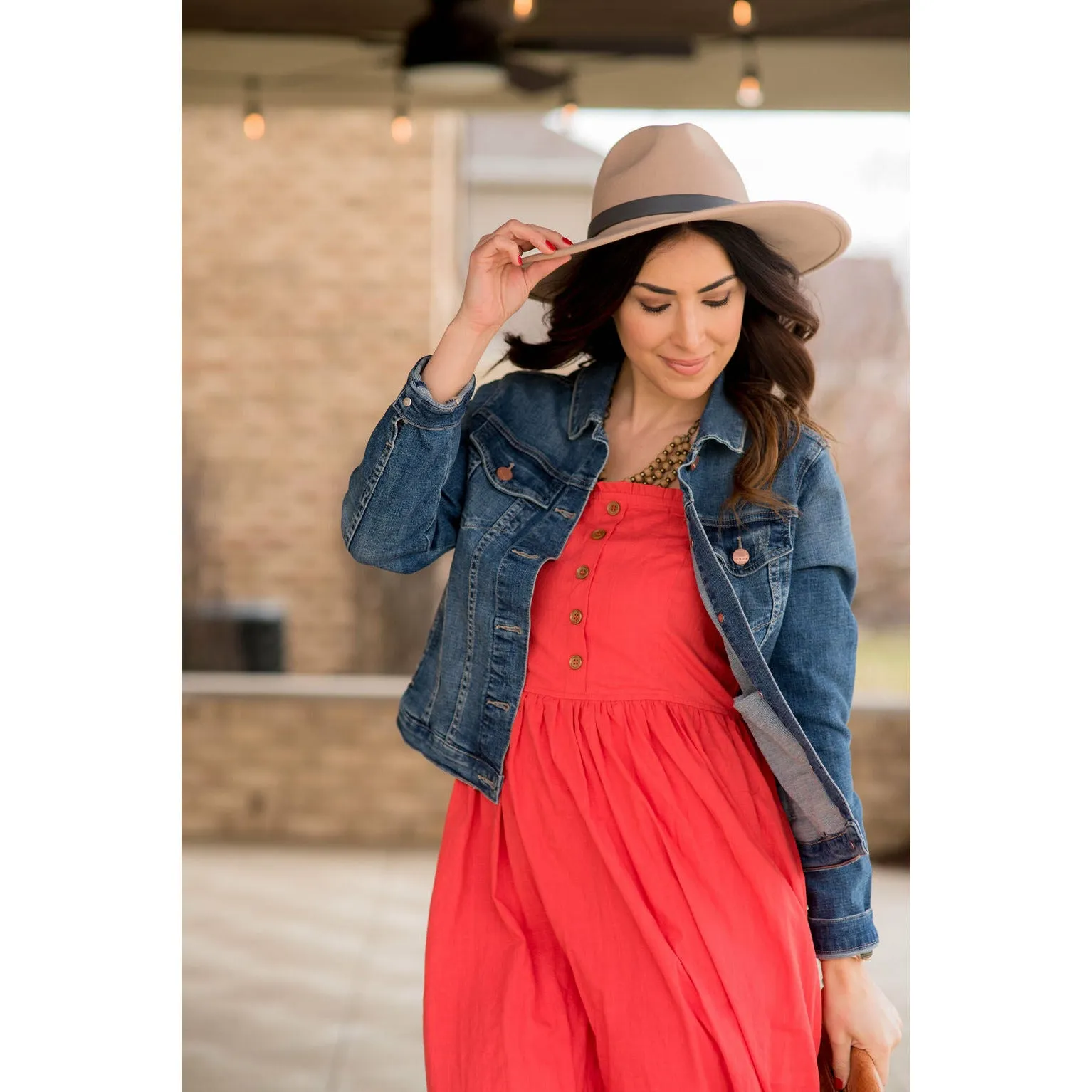 Button Top Tank Midi