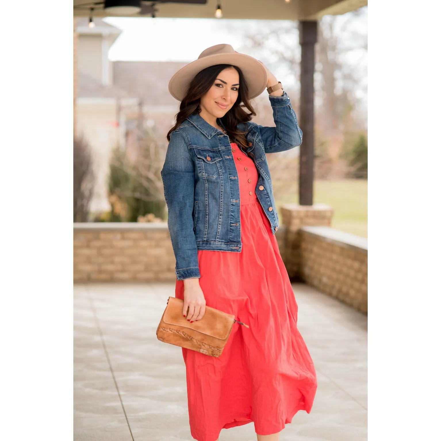 Button Top Tank Midi