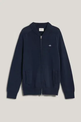 Casual Cotton Bomber Cardigan