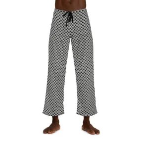 Chill in White Geometrical Pajama Pants