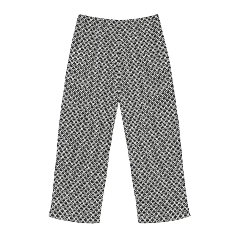 Chill in White Geometrical Pajama Pants