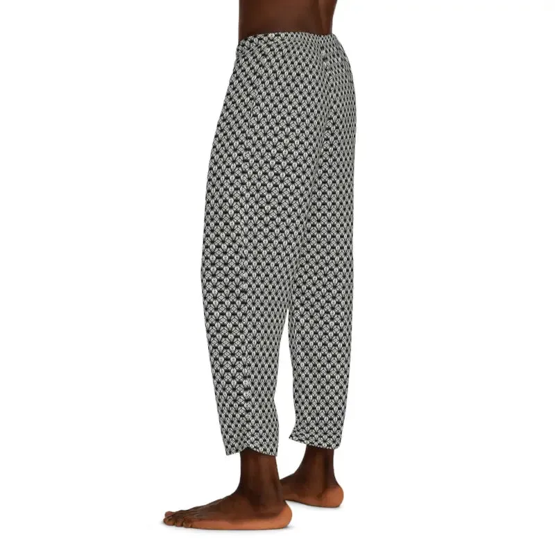 Chill in White Geometrical Pajama Pants