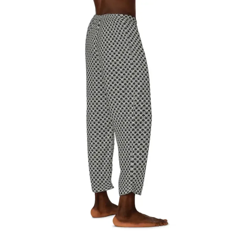 Chill in White Geometrical Pajama Pants
