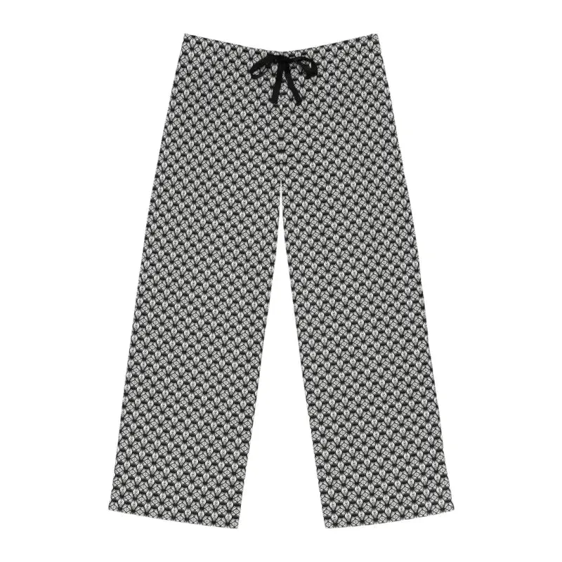 Chill in White Geometrical Pajama Pants