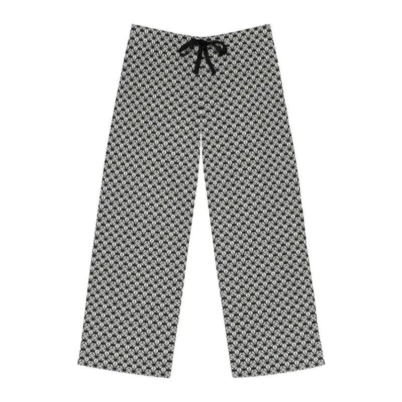 Chill in White Geometrical Pajama Pants
