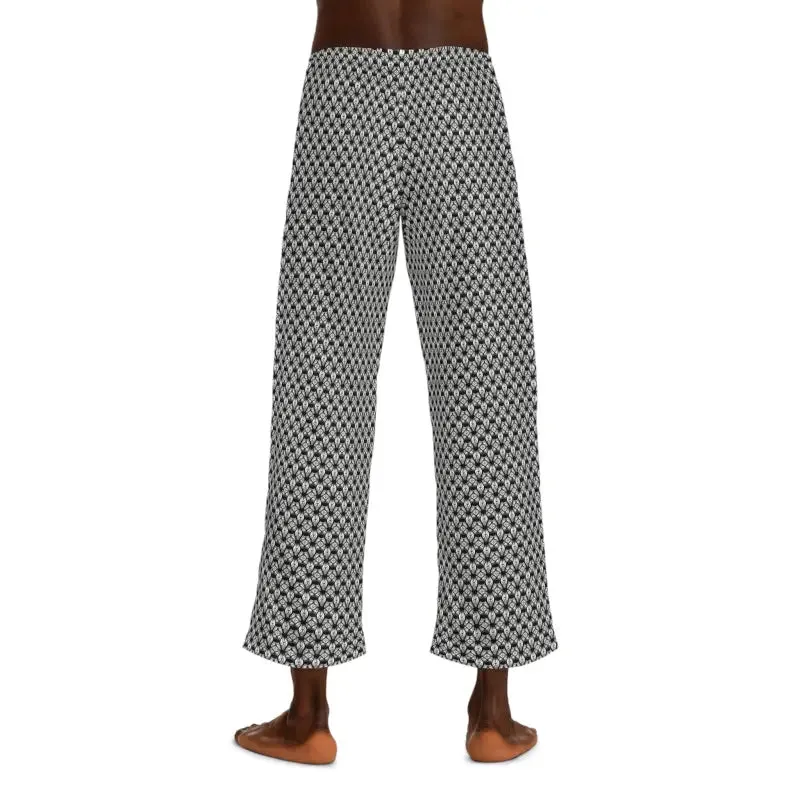 Chill in White Geometrical Pajama Pants