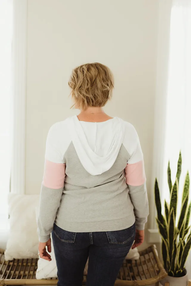 Colorblock Drawstring Jacket