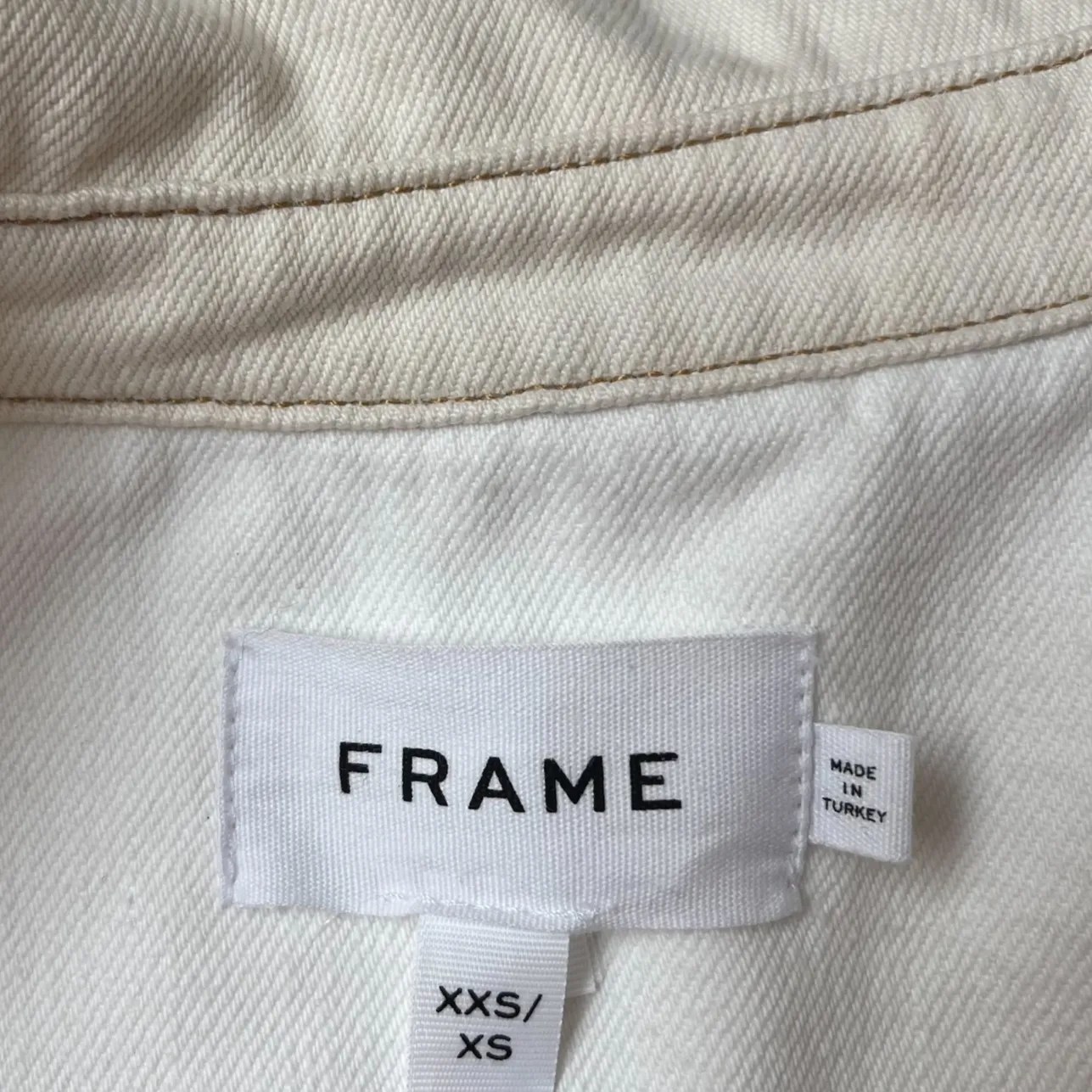 Cream Denim Jacket - XSS/XS