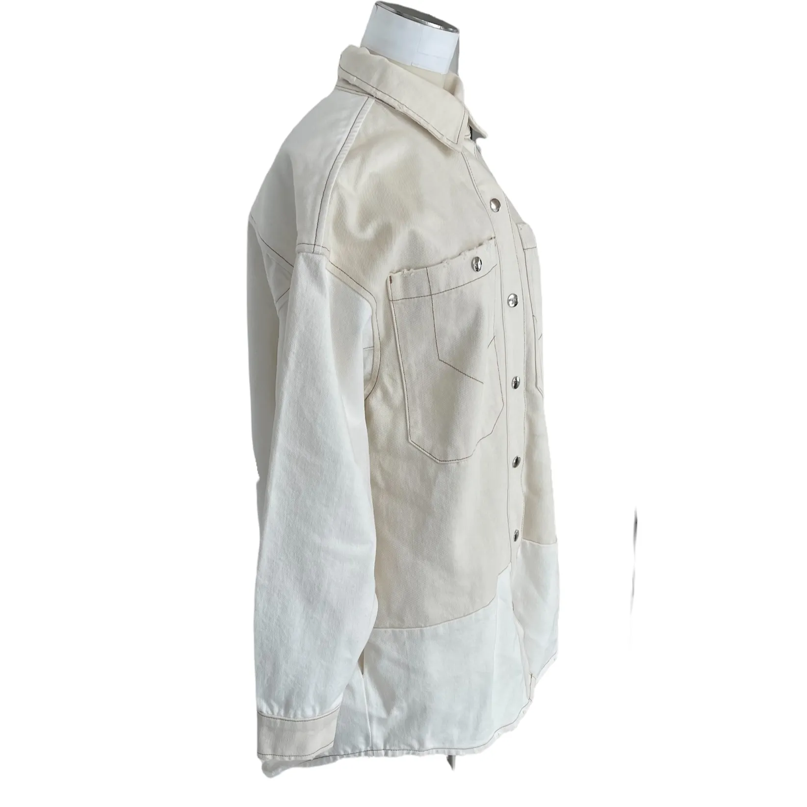 Cream Denim Jacket - XSS/XS