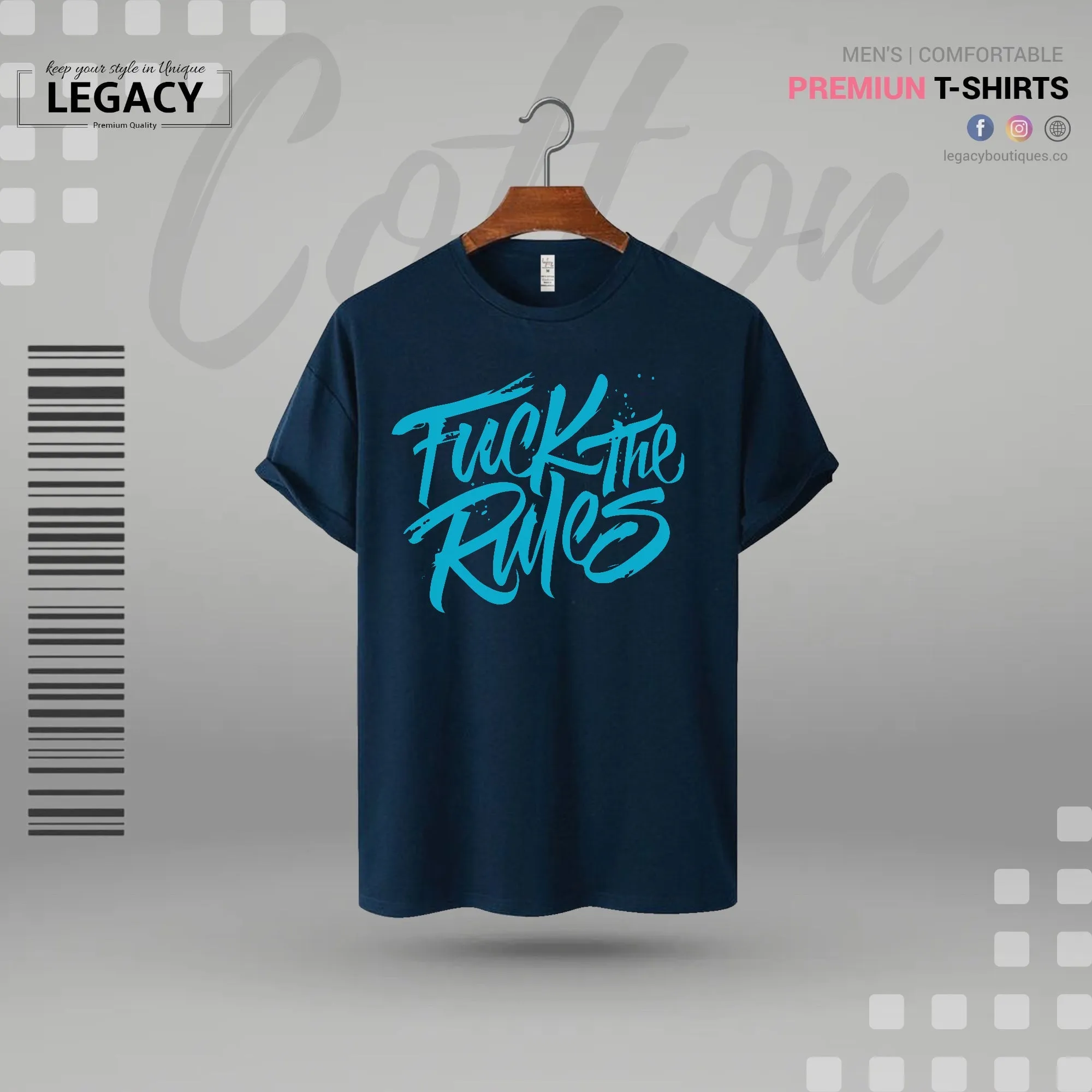Create new rules Mens Premium Designer Edition T Shirt