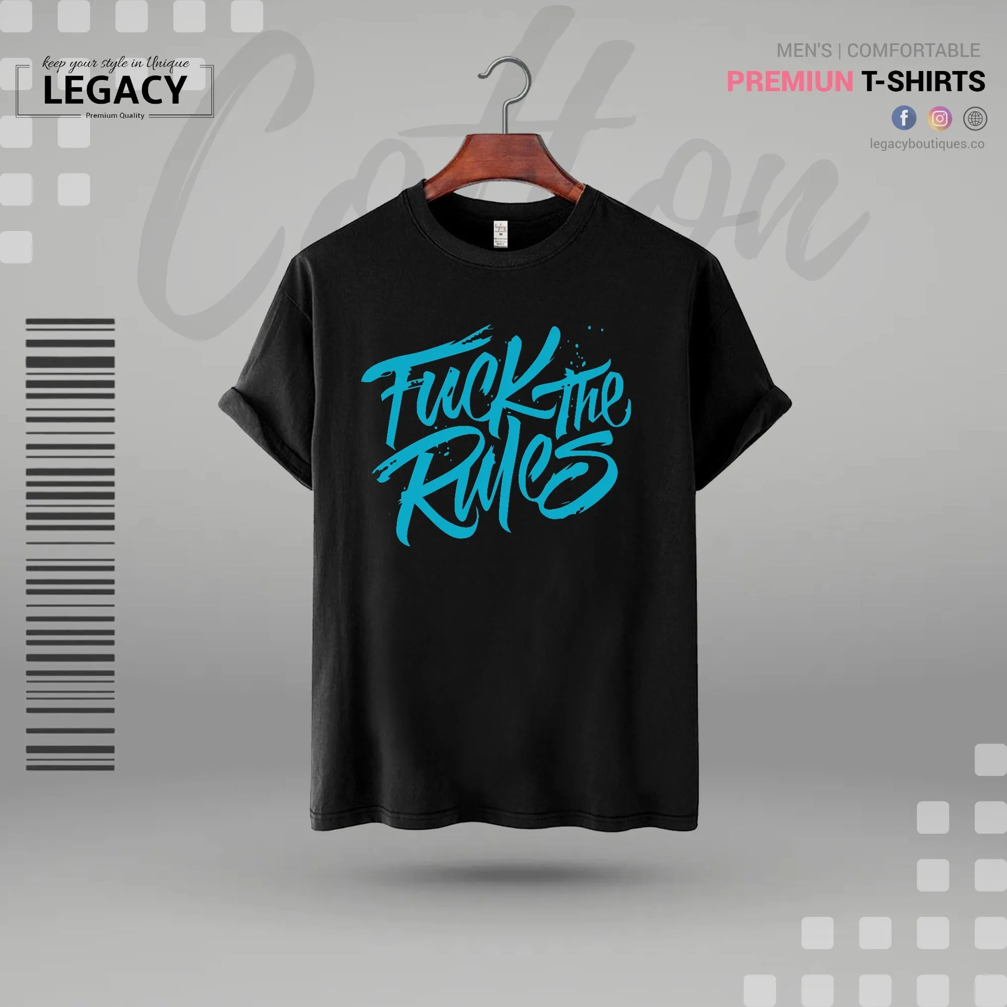 Create new rules Mens Premium Designer Edition T Shirt