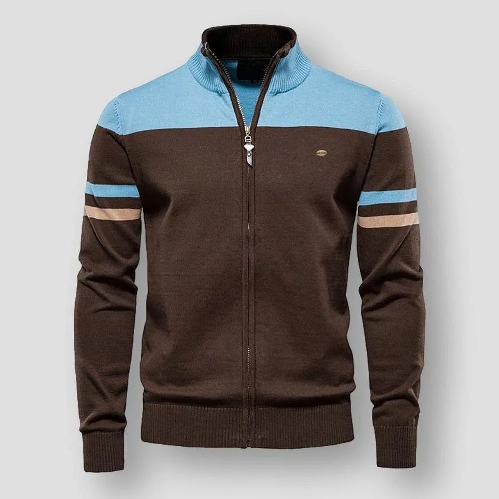 Dante™ - Striped Knit Bomber