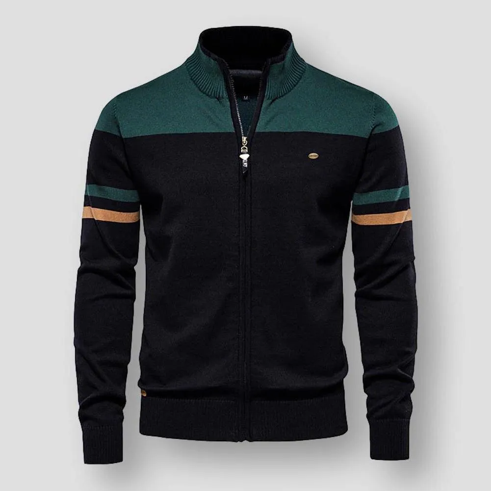 Dante™ - Striped Knit Bomber