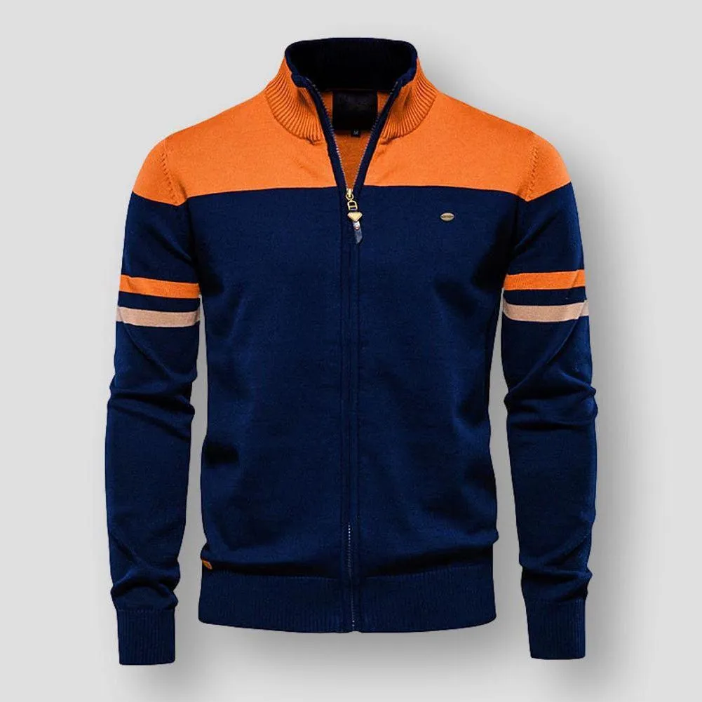 Dante™ - Striped Knit Bomber