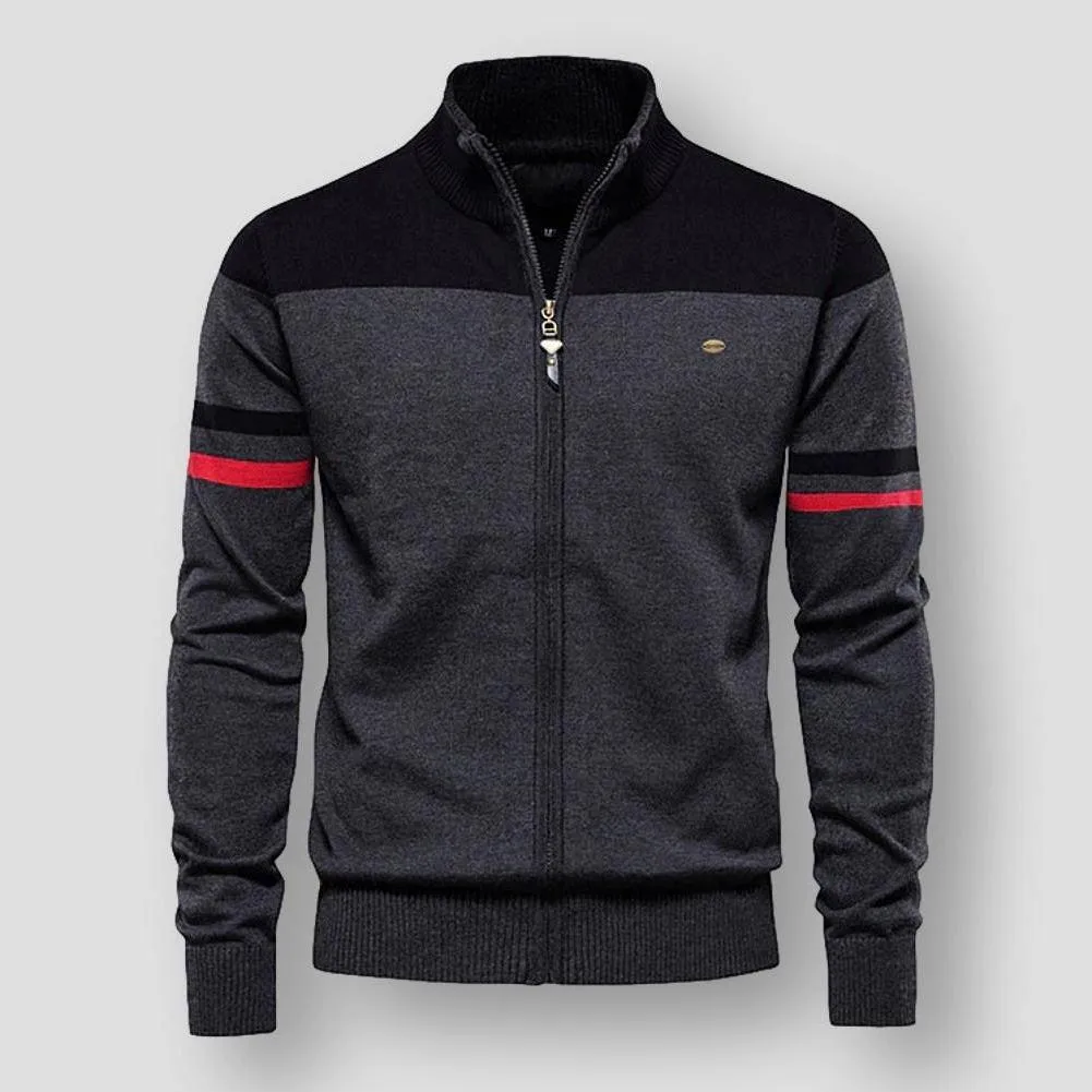 Dante™ - Striped Knit Bomber