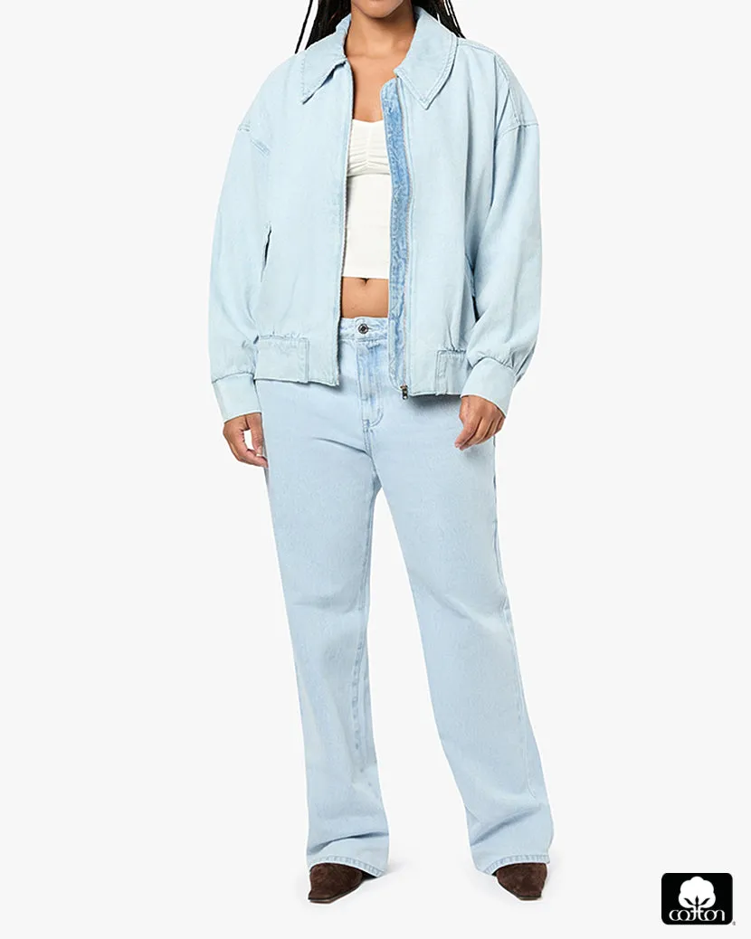 Denim Bomber Jacket