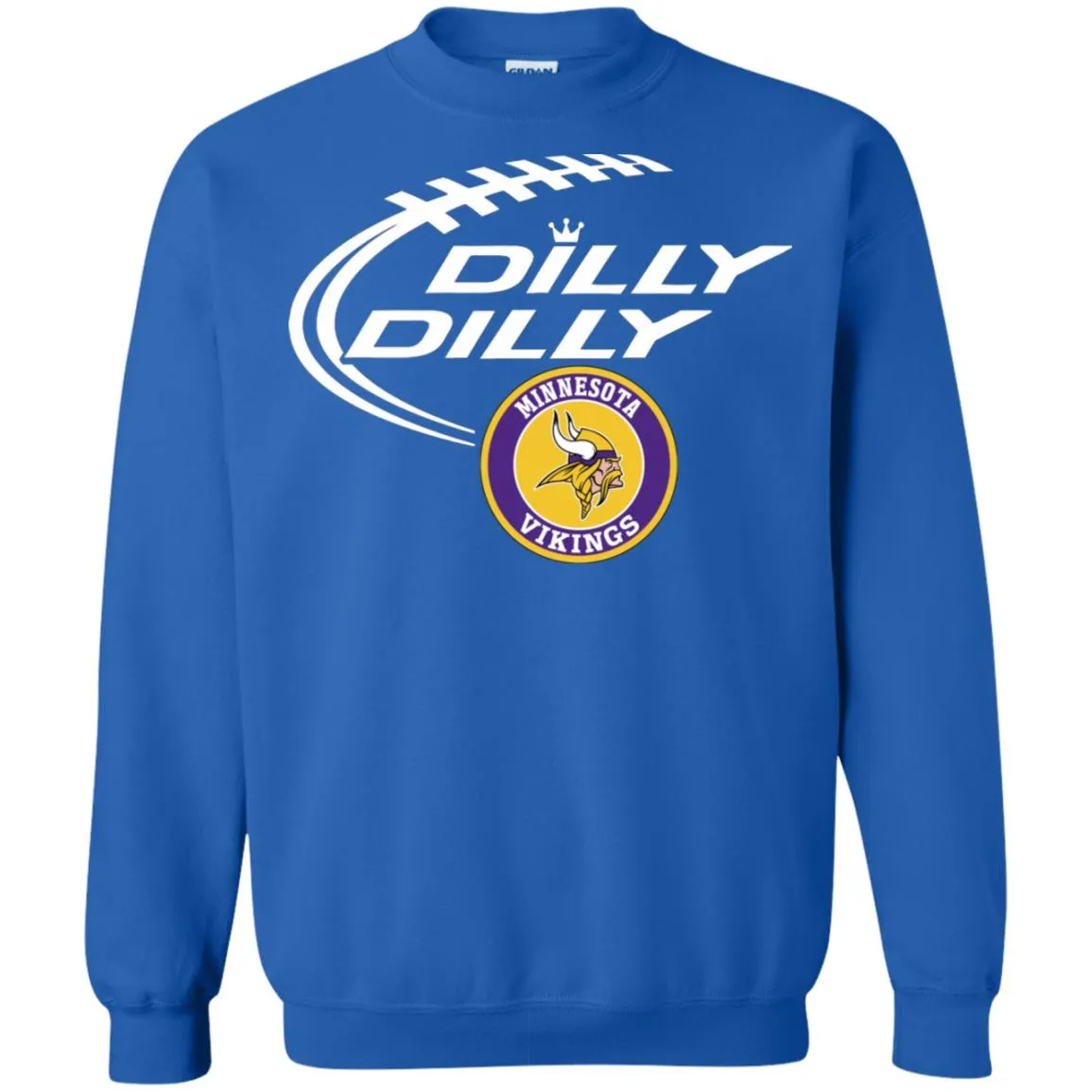 Dilly Dilly Minnesota Vikings Nfl Football Unisex Crewneck Pullover Sweatshirt
