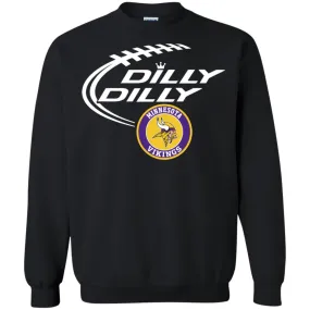 Dilly Dilly Minnesota Vikings Nfl Football Unisex Crewneck Pullover Sweatshirt
