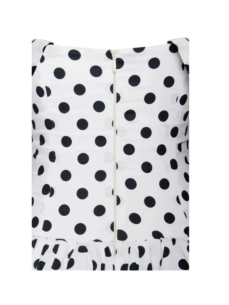 Dreams Dots Bubble Hem Mini Dress