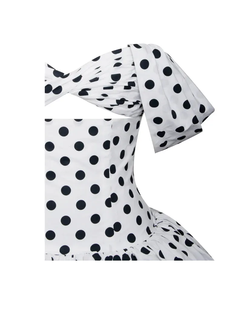 Dreams Dots Bubble Hem Mini Dress