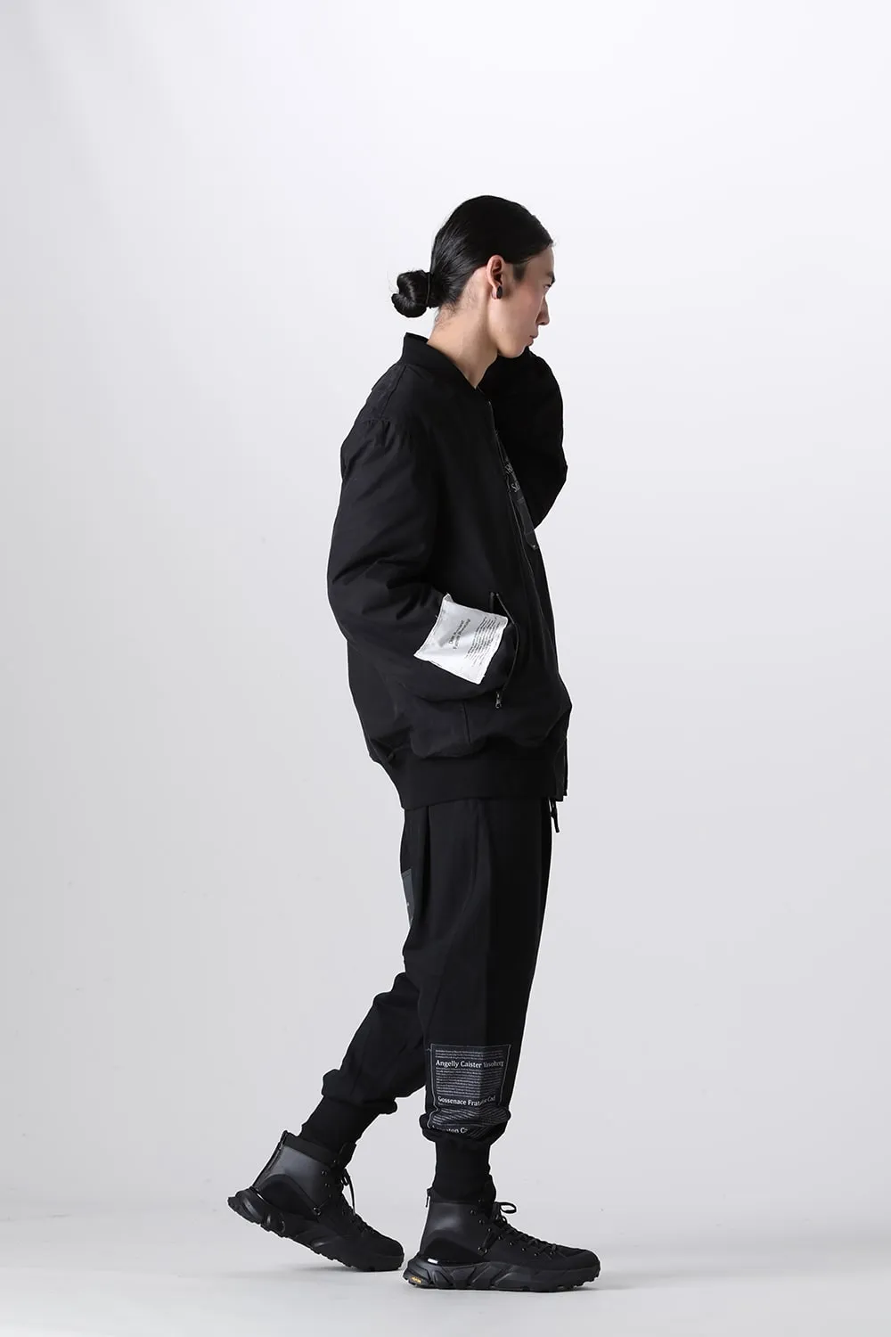 Drop Crotch Sweat Pants w/Printed Patches