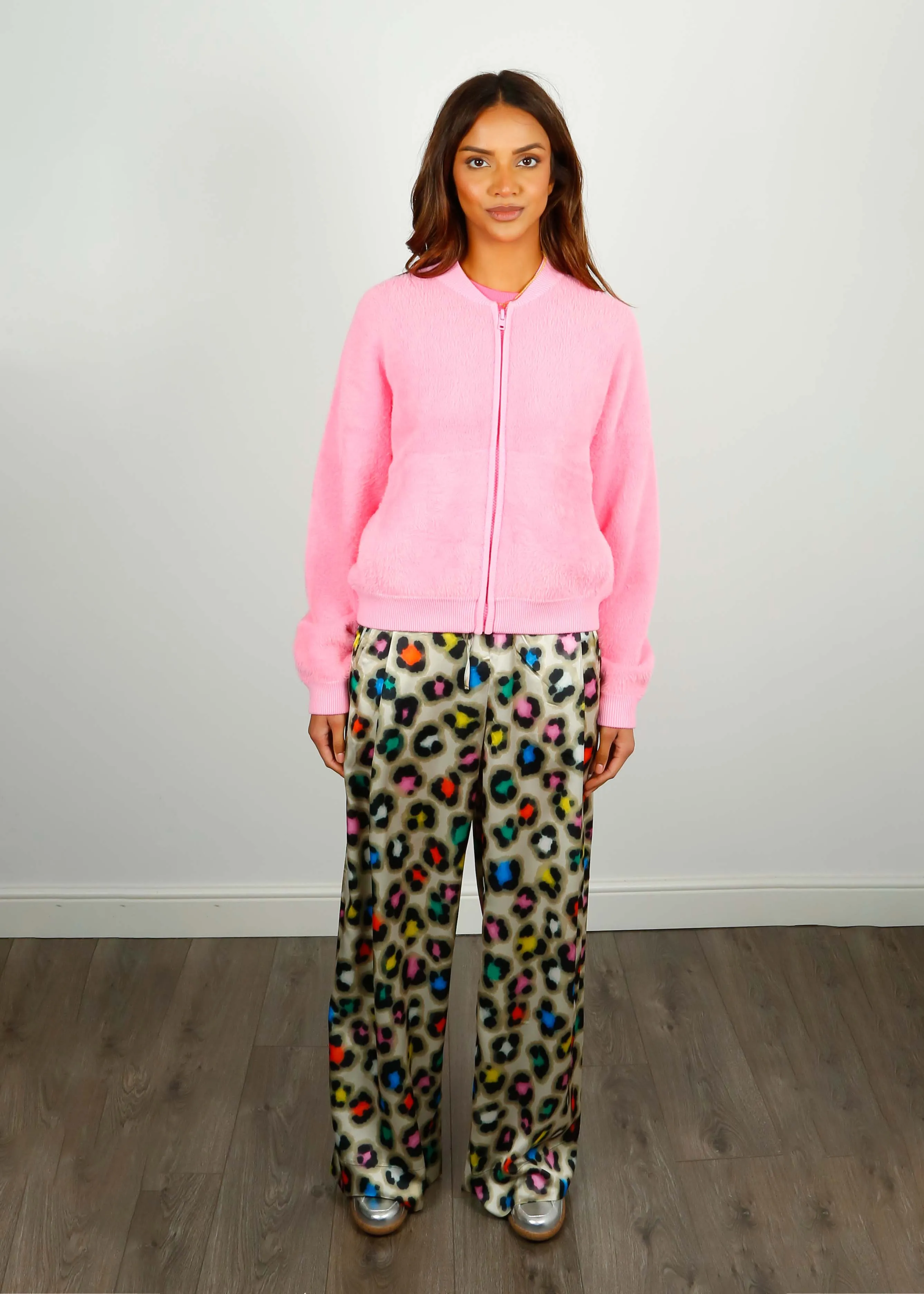 EA Dreamy Knit Bomber in Tea Rose