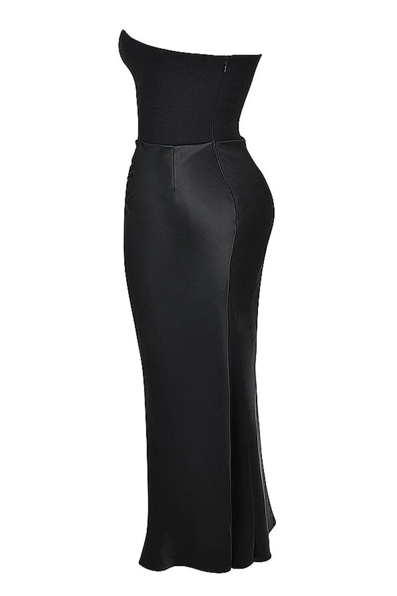 Ellen Strapless Bodycon Sexy Maxi Dress