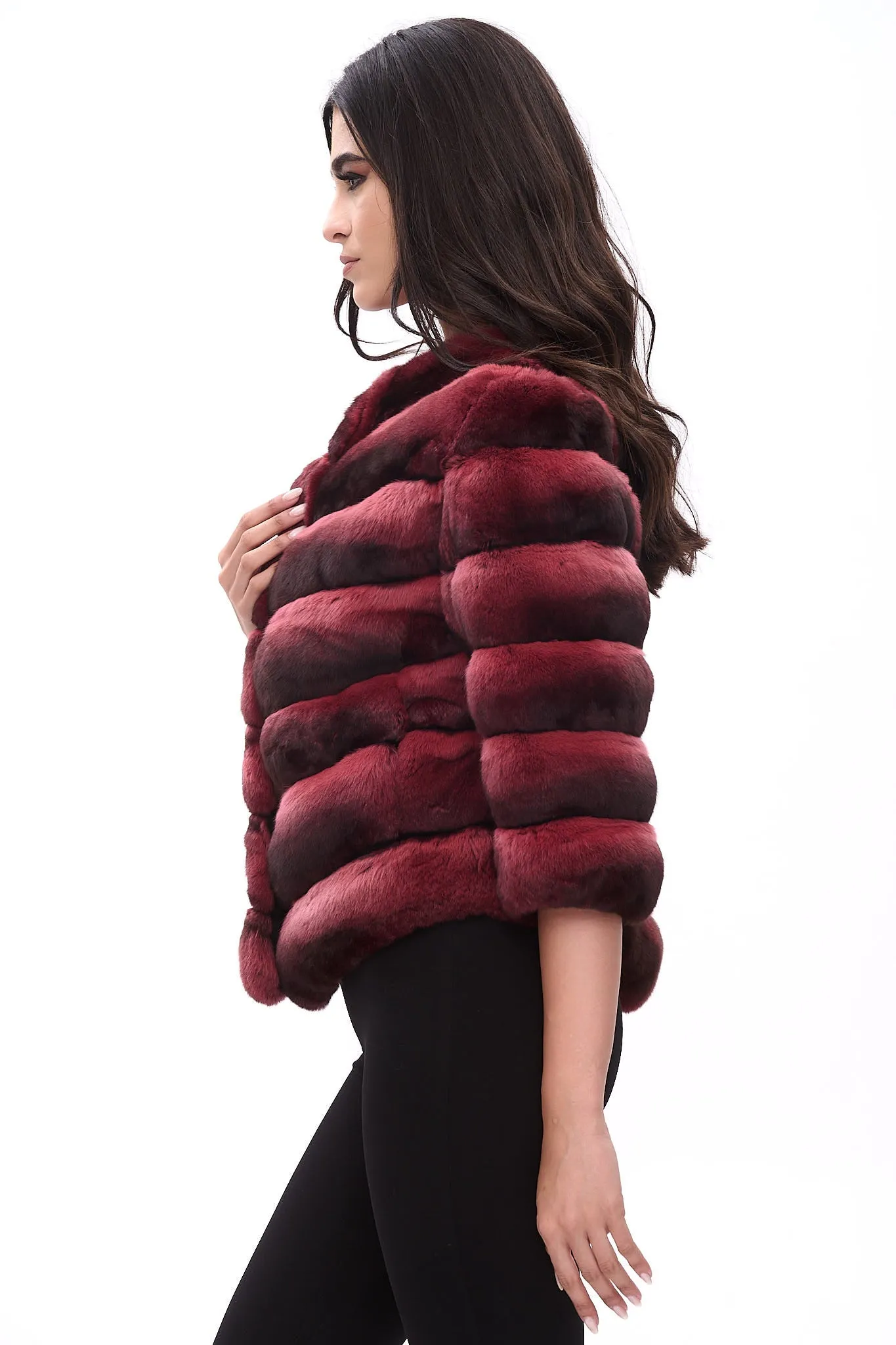 Exclusive cherry short jacket