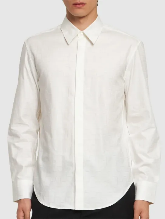 Ferragamo   Monogram cotton shirt 