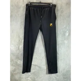 FILA Men's Black Solid Drawstring Waistband Pull-On Active Pants SZ 2XL