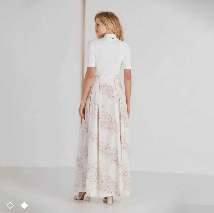 Flower Long Skirt