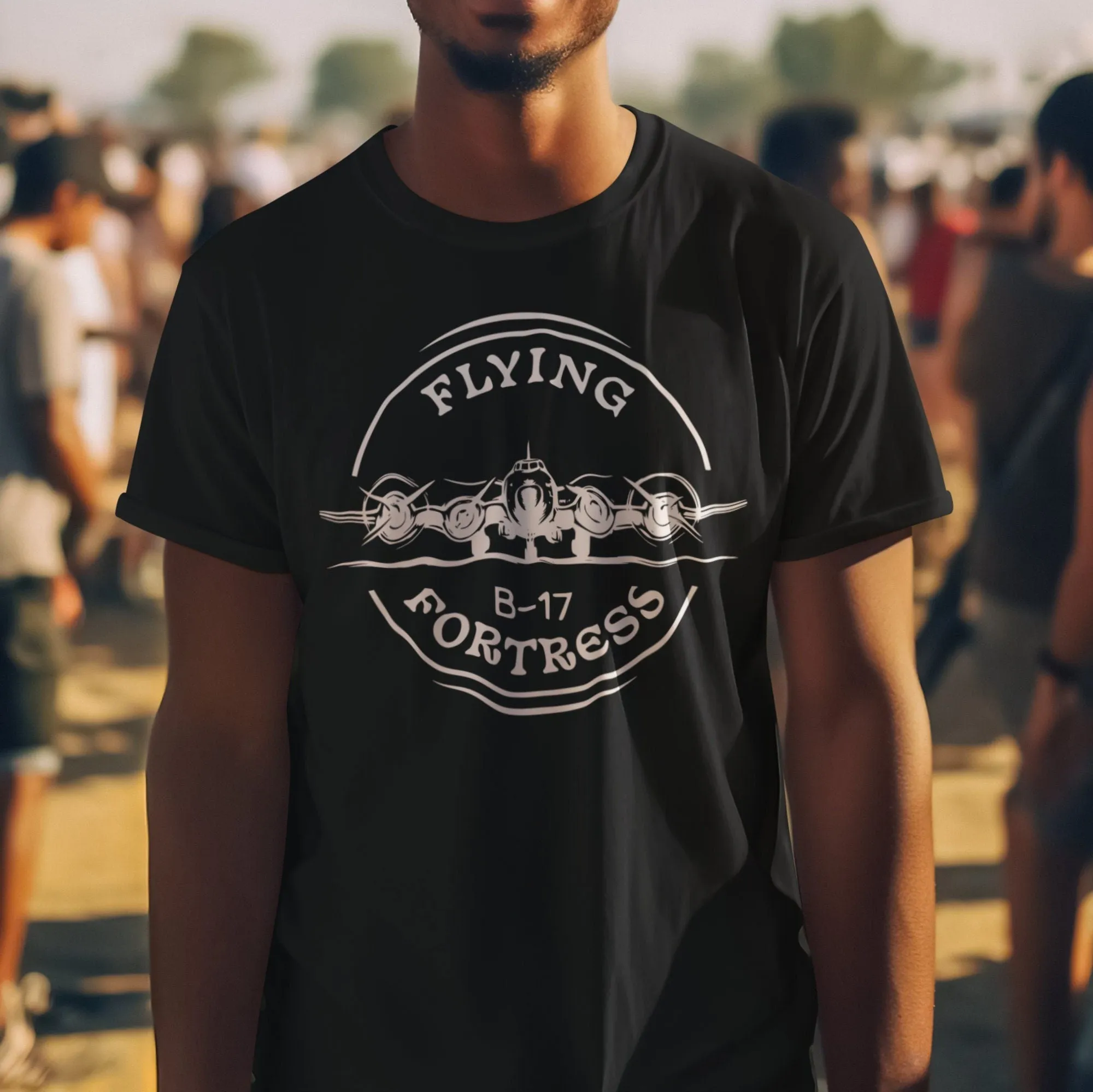 Flying Fortress B-17 T-Shirt, Vintage Aircraft Tee, WWII Bomber Plane Shirt, Aviation Enthusiast Gift, Retro Airplane Sweatshirt