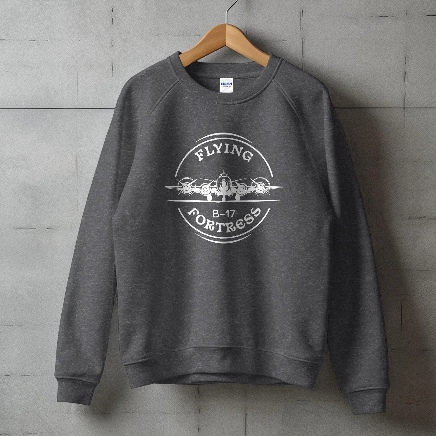 Flying Fortress B-17 T-Shirt, Vintage Aircraft Tee, WWII Bomber Plane Shirt, Aviation Enthusiast Gift, Retro Airplane Sweatshirt