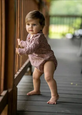 Fragile Smock Neck Onesie